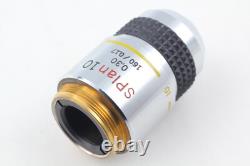 TOP MINT? Olympus SPlan 10x 0.30 160/0.17 Microscope Objective Lens from JAPAN