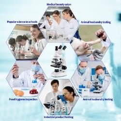 Trifocal metal microscope 40X-5000X, Research Grade Professional