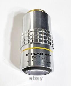 USMCO M Plan Apo 10 x /0.28? / 0 f=200 Microscope Objective Lens MPLAN