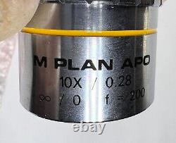 USMCO M Plan Apo 10 x /0.28? / 0 f=200 Microscope Objective Lens MPLAN