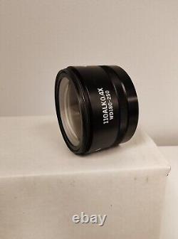 Used Olympus 110ALK0.4X WD180-250 stereo microscope auxiliary objective lens