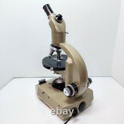 VICKERS Pol Microscope With Compensator & Bertrand Lens 3X 10X 40X COMPLETE #609