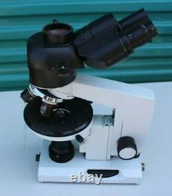 VINTAGE LOMO RUSSIAN MICROSCOPE With 4 LENS OBJECTIVES EAB-40-1 EAB-4-1 A Plan 10