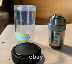 Very Clean Leitz Microscope Objective Lens 10/0.30 170/- NPL Fluotar Phaco 1