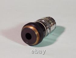 Vintage 1930's Carl Zeiss 100x / 1.25 Oil m. J. 160/- Microscope Objective Lens E