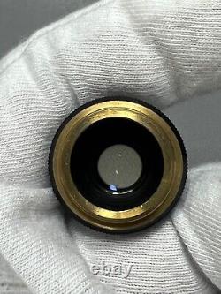 Vintage DDR Carl Zeiss Jena Planachromat 12,5 x /0,25 Microscope Objective Lens