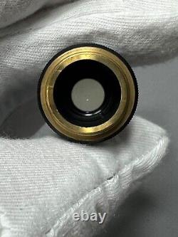 Vintage DDR Carl Zeiss Jena Planachromat 12,5 x /0,25 Microscope Objective Lens