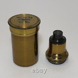 Vintage Davon 2/3 Brass Objective Lens For Microscope