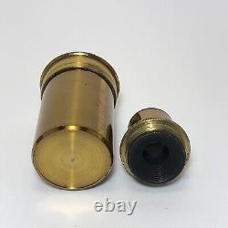 Vintage Davon 2/3 Brass Objective Lens For Microscope