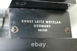 Vintage Ernst Leitz Wetzlar Microscope w 4 Objective Lenses 2 Ocular Case Extras