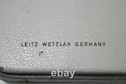 Vintage Ernst Leitz Wetzlar Microscope w 4 Objective Lenses 2 Ocular Case Extras