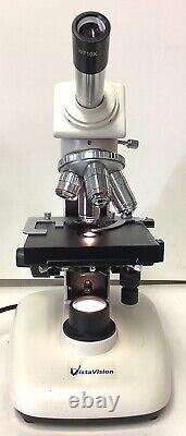 Vista Vision Compound Monocular Microscope, with4x, 10x, 40x, 100x Objective Lens