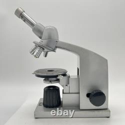 Vtg Reichert Austria Monocular Microscope No. 332237 with 3 Objective Lens 10x40x63 Vtg Reichert Austria Monocular Microscope No. 332237 with 3 Objective Lens 10x40x63