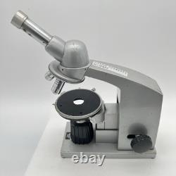 Vtg Reichert Austria Monocular Microscope No. 332237 with 3 Objective Lens 10x40x63 Vtg Reichert Austria Monocular Microscope No. 332237 with 3 Objective Lens 10x40x63