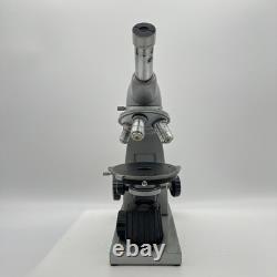 Vtg Reichert Austria Monocular Microscope No. 332237 with 3 Objective Lens 10x40x63 Vtg Reichert Austria Monocular Microscope No. 332237 with 3 Objective Lens 10x40x63