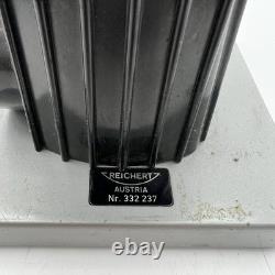 Vtg Reichert Austria Monocular Microscope No. 332237 with 3 Objective Lens 10x40x63 Vtg Reichert Austria Monocular Microscope No. 332237 with 3 Objective Lens 10x40x63