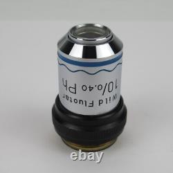 Wild Fluotar 10/0.40 Ph Phase Contrast Microscope Objective Lens 10x
