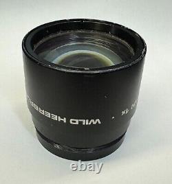 Wild Heerbrugg / Leica Plan 1X Objective Lens For Stereo Zoom Microscope