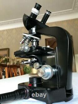 Wild Heerbrugg M20 Microscope with Phase Contrast, 6 Objective Lenses & 6V PSU