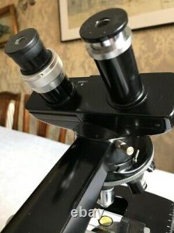 Wild Heerbrugg M20 Microscope with Phase Contrast, 6 Objective Lenses & 6V PSU