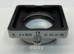 ZEISS 100mm Microscope Objective Lens For Stemi / DV Stereo Zoom Part # 475061