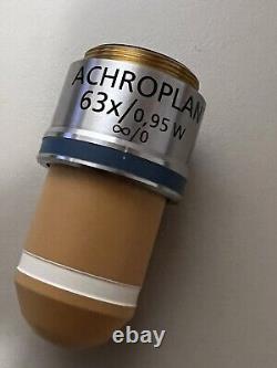 ZEISS ACHROPLAN 63x 0.95 W Microscope Objective Lens Water