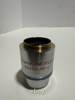 ZEISS EPIPLAN-NEOFLUAR 50X 0.75 HD DIC Microscope Objective Lens USED