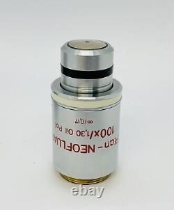 ZEISS Plan Neofluar 100X/1.30 POL Polarizing Microscope Objective Lens Infinity