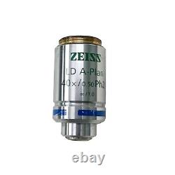Zeiss 1006-595 LD A-Plan 40x/0.50? /1.0 Ph2 Microscope Objective Lens Zeiss 1006-595 LD A-Plan 40x/0.50? /1.0 Ph2 Microscope Objective Lens