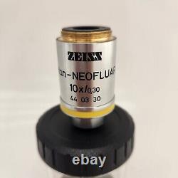 Zeiss 440330 Plan NEOFLUAR 10x/0.30 Microscope Objective Lens Pre-Owned