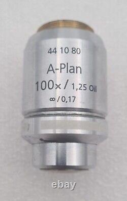 Zeiss A-Plan 100x/1.25 Oil? /0.17 441080 Microscope Objective Lens