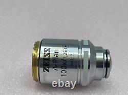 Zeiss A-Plan 100x /1.25 Oil P/N 421090-9902 M27 Microscope Objective Lens MINT