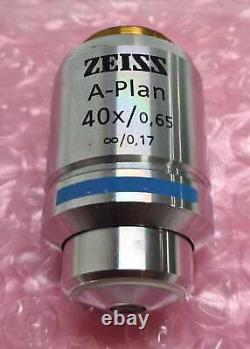 Zeiss A-Plan 40x/0.65? /0.17 441050-9903 Microscope Objective Lens