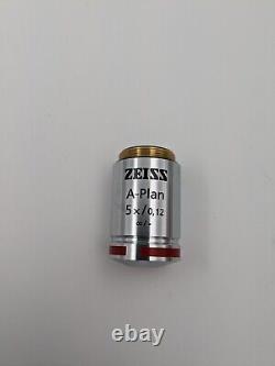 Zeiss A-Plan 5x /0.12? /- Microscope Objective Lens 441020