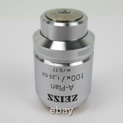 Zeiss A-plan 100x/1.25 Oil Infinity Microscope Objective Lens 441080/44 10 80