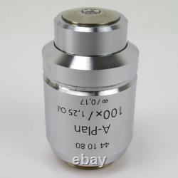 Zeiss A-plan 100x/1.25 Oil Infinity Microscope Objective Lens 441080/44 10 80