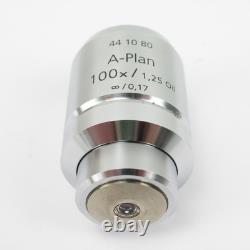 Zeiss A-plan 100x/1.25 Oil Infinity Microscope Objective Lens 441080/44 10 80