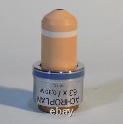 Zeiss Achroplan 63x / 0.90 Water Immersion Microscope Objective Lens # 440067 #1