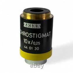 Zeiss Achrostigmat Microscope Objective Lens 10x / 0.25 44 01 30 FREE SHIPPING