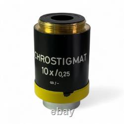 Zeiss Achrostigmat Microscope Objective Lens 10x / 0.25 44 01 30 FREE SHIPPING