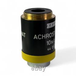 Zeiss Achrostigmat Microscope Objective Lens 10x / 0.25 44 01 30 FREE SHIPPING