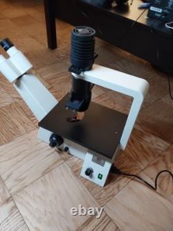 Zeiss Axiovert 40C Inverted Phase Contrast Microscope with 3X Objectives
