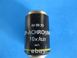 Zeiss CP-ACHROMAT 10x Infinity Microscope Objective Lens 44 09 30