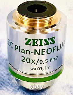Zeiss EC Plan-Neofluar 20x/0.50 Ph2 Microscope Objective Lens 440341-9904