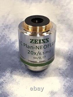 Zeiss EC Plan-Neofluar 20x/0.50 Ph2 Microscope Objective Lens 440341-9904