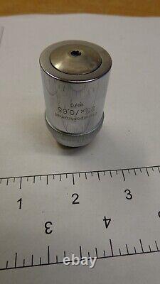 Zeiss Jena Planapochromat Microscope Objective 25x/0,65? /0 Lens