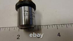 Zeiss Jena Planapochromat Microscope Objective 2.5x/0.045? /- Lens