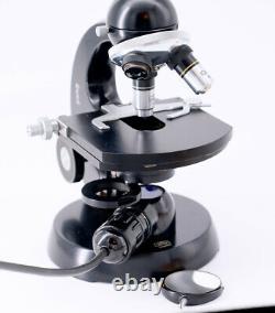 Zeiss Microscope Set With 3 Eye Pieces and 3 Objective Lenses Excellent++