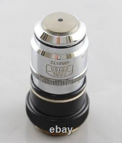 Zeiss Plan 100x 1.25 0.8 IRIS 160 / 0.17 Microscope Objective