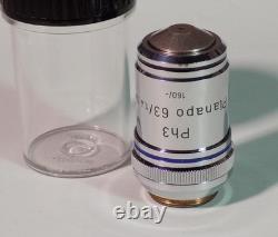 Zeiss Planapo Ph3 63x / 1.4 Oil 160/- Microscope Objective Lens 46 18 41-9901